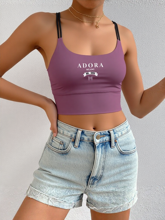 Adora Milano Short Yoga Tops