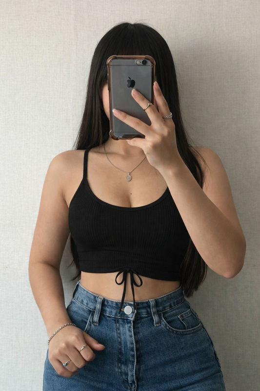 Adora Milano  Summer Crop Tops Women Sleeveless