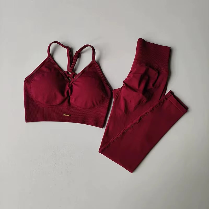 Peach High-Waisted Hip-Lifting Women'S Exercise Suit Shockproof Yoga Fitness Clothes for Running and Styling