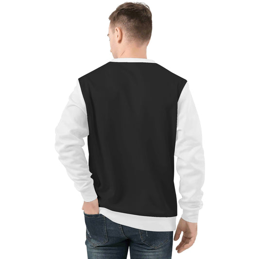 Adora Milano Mens All Over Print Crew Neck Streetwear Sweatshirt