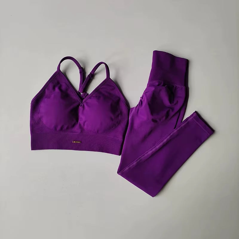 Peach High-Waisted Hip-Lifting Women'S Exercise Suit Shockproof Yoga Fitness Clothes for Running and Styling