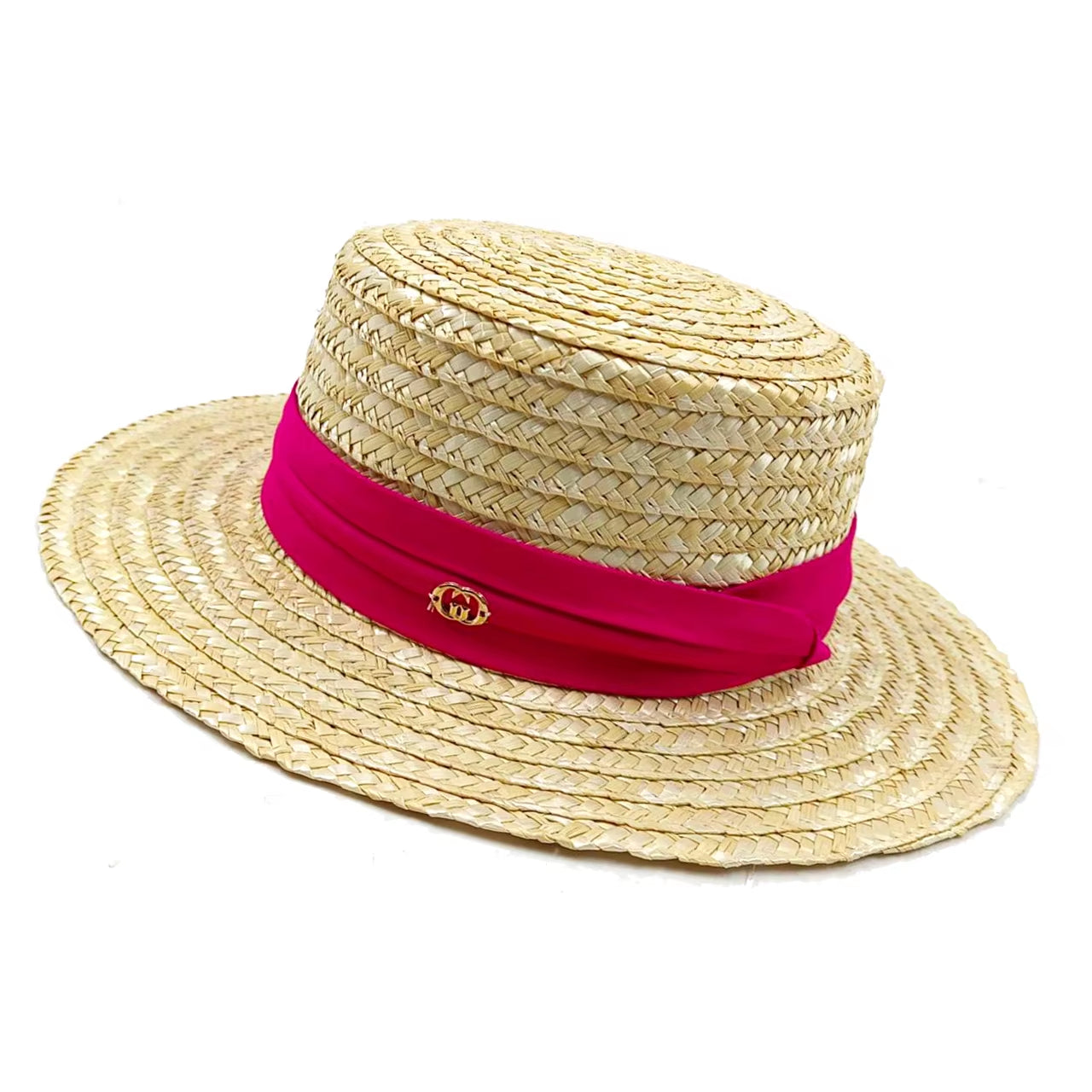 Hepburn Style Summer Straw Hat French Elegant Ladies Seaside Travel Sun Hat Bow Ribbon Flat Top Wide Brim Straw Hat 여름모자