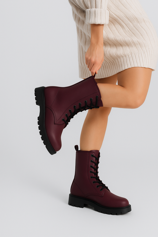 Adora Milano Trendy Leather Boots