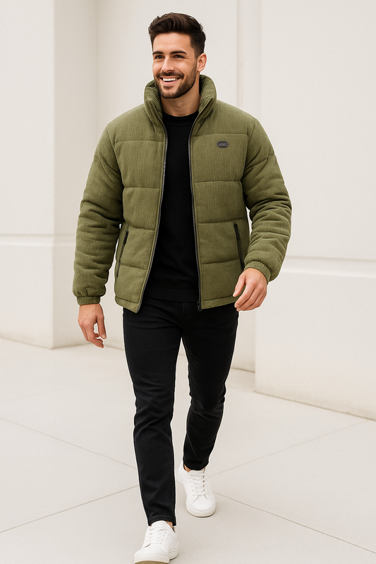 Adora Milano Corduroy Padded Winter Coat