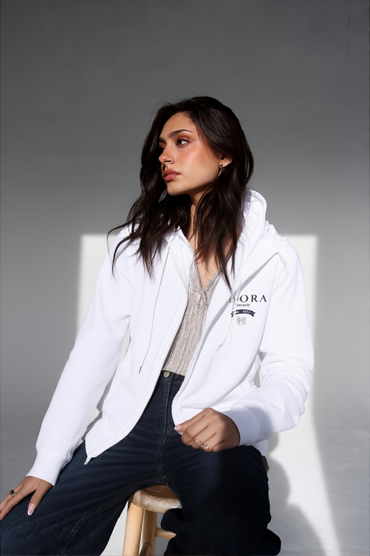 Adora Milano Adult Full Zip Turtleneck Hoodie Streetwear Men & Women