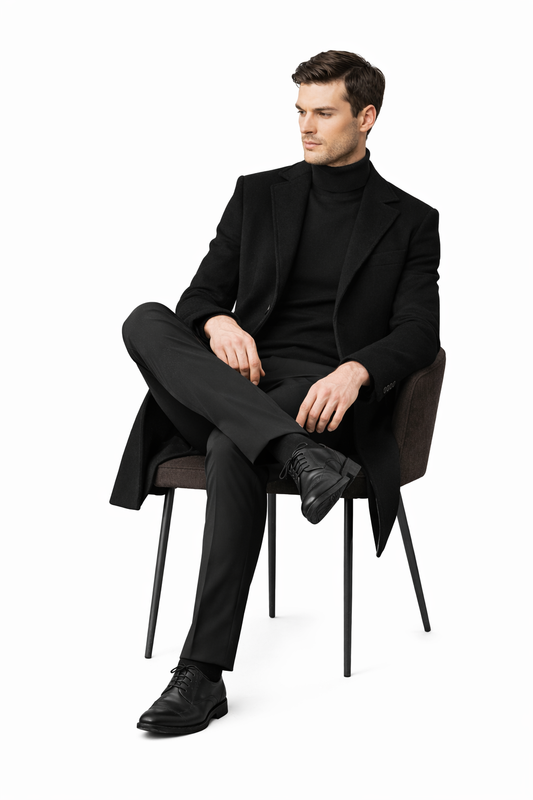 Adora Milano Winter Men's Casual Wool Coat Jacket