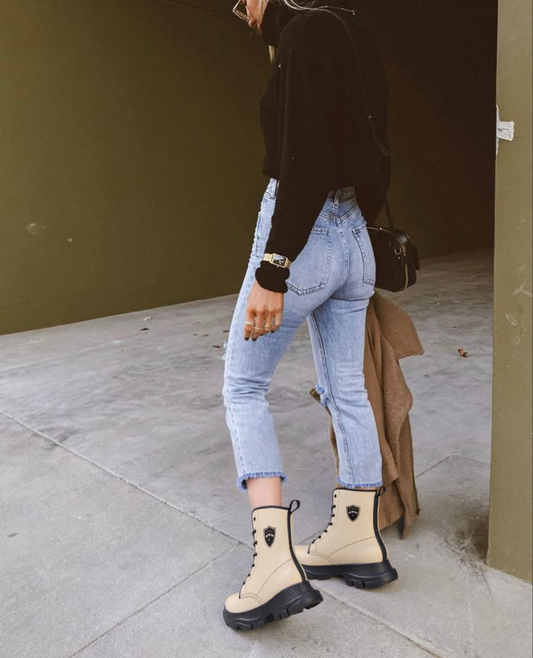 Adora Milano Serie 543 Casual Leather Chunky Boots