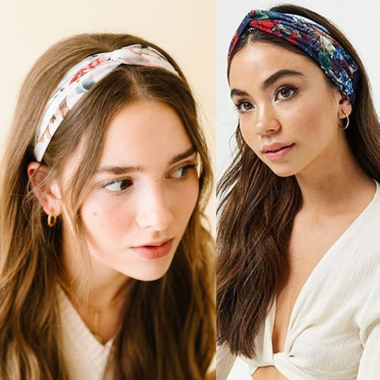Adora Milano Fashion Women Hair Bands Print Headbands Vintage Cross HairBands Hair Accessories