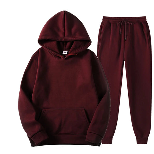 Adora Milano  Women  Neck Long Sleeve Hoodies High Waist sweatpants Tracksuit