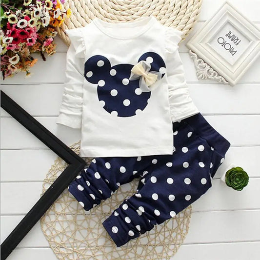 Adora Milano Winter Girls Clothing Clothes Bow Tops T Shirt+Pants