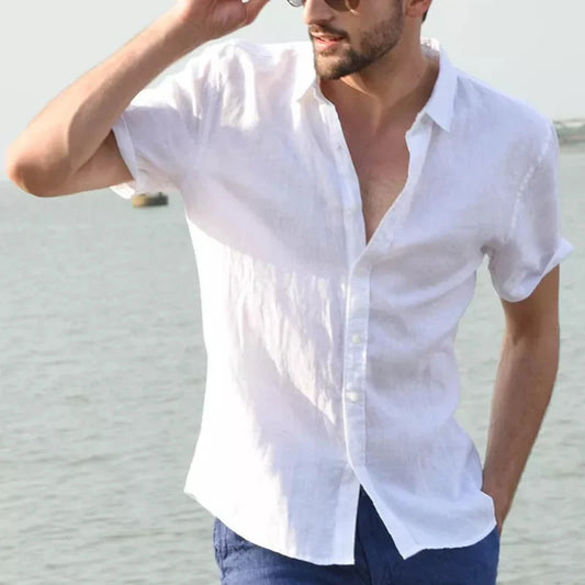 Adora Milano Men's Casual Short Sleeve Shirts