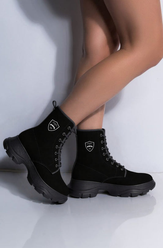 Adora Milano Serie 444 Casual Leather Chunky Boots