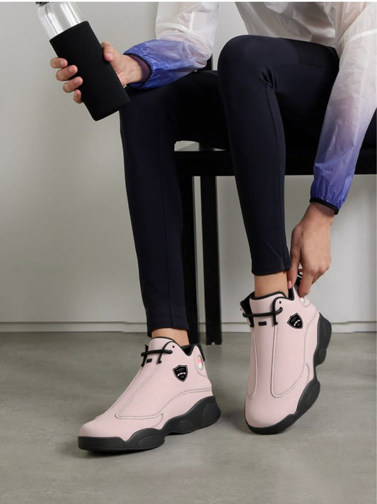 Adora Milano Serie 175 Black Sole High-Top Leather Basketball Sneakers