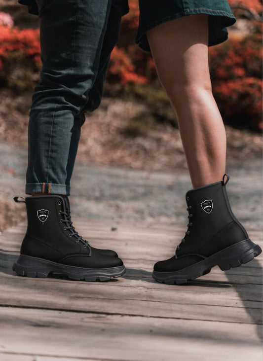 Adora Milano Serie 444 Casual Leather Chunky Boots