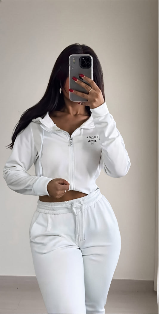 Adora Milano Adult Full Zip Turtleneck Hoodie Streetwear Men & Women