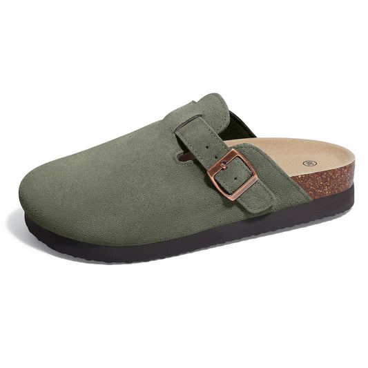 Adora Milano Men's Suede Shoes With Adjustable Back Strap Leather  Shoes