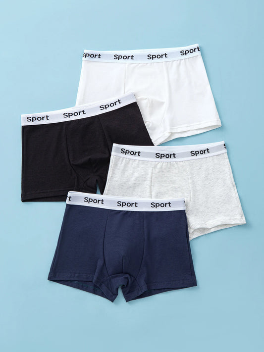 Adora Milano Color Chuldren's Boxer Briefs Cotton Solid Soft Breathable