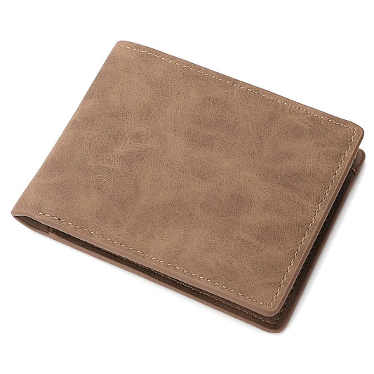 Adora Milano Wallet Men Short Dollar Clip Zipper Simple Soft Leather Lightweight