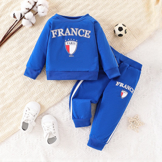 Adora Milano  baby boy sports and long sleeved top and pants set