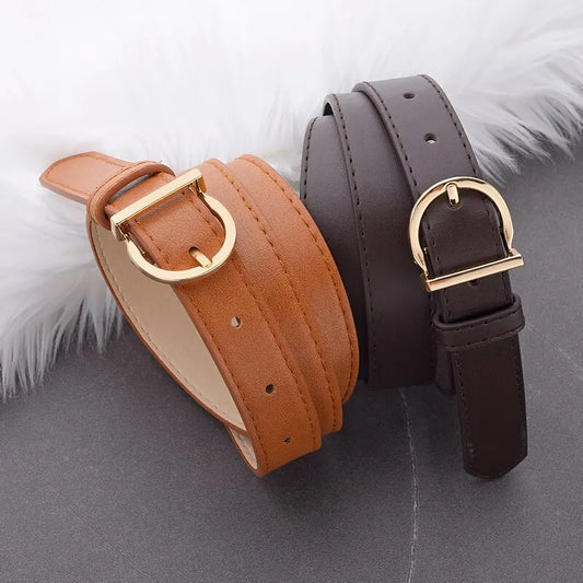 Adora Milano Women's Belt Fashion High-quality  Belt Soft PU Leather Belt Women