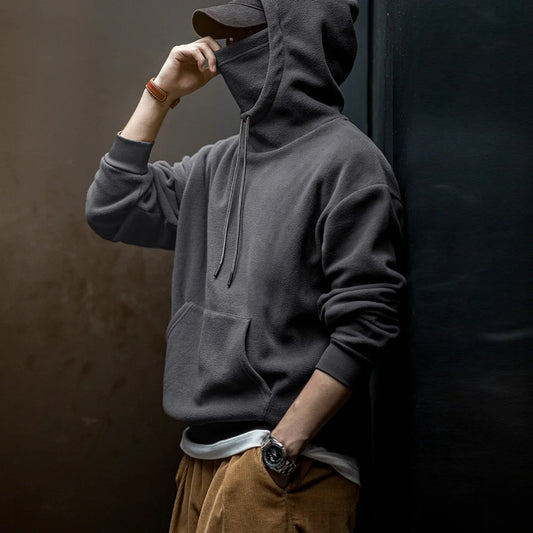 Adora Milano  Casual Polar Fleece Hooded Sweatshirt