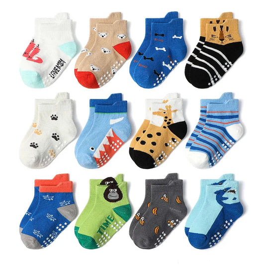 Adora Milano Kids Socks Cartoon Animal Pattern Cotton