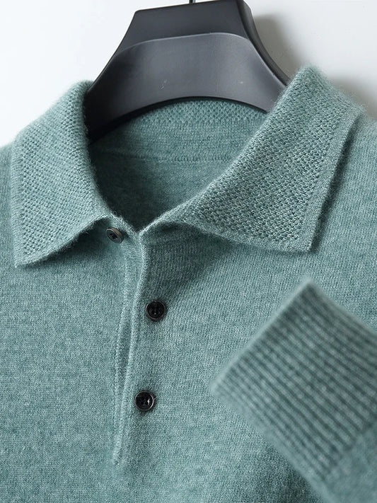 Adora Milano New Cashmere Sweater Men's 100% Merino Wool Pullover Casual