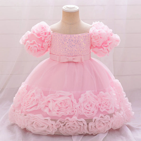 Adora Milano Flower Dress for Kids Toddler Children Formal Evening Costume