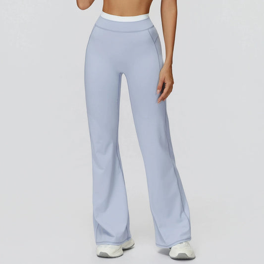 Adora Milano Women's High Waisted Outdoor  Casual Wide Running Leg Sports Pant