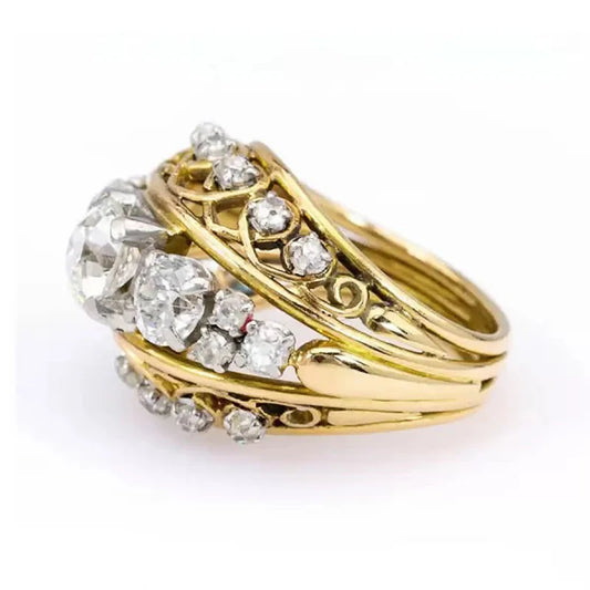 Adora Milano Bright Cubic Zirconia Rings for Women Luxury Charming Stylish Finger Accessory