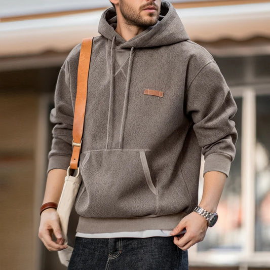 Adora Milano Gray Hooded Sweatshirt Heavyweight