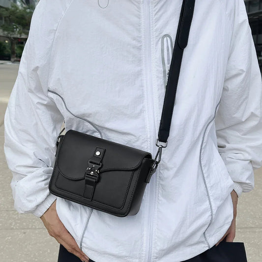 Adora Milano Shoulder Bag, Men's Genuine Small Square Bag
