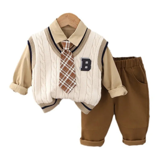 Adora Milano Baby Boys Clothes Suit Children Casual Vest Shirt Pants