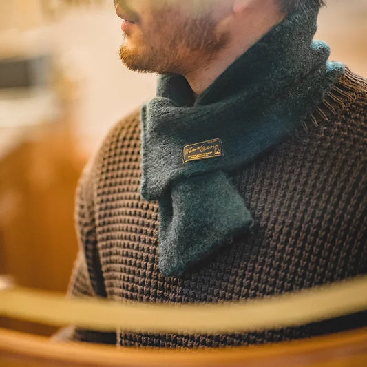 Adora Milano  Vintage Mohair Scarf Winter Knitted Scarves Men & Women Warm Windproof