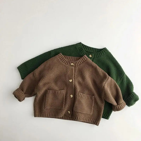 Adora Milano  New Children Long Sleeve Sweater Coat Baby Boys Girls