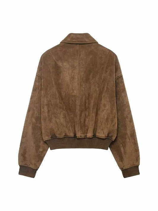 Adora Milano Fashion Female Versatile Casual Coat Woman Comfortable Street Jacket
