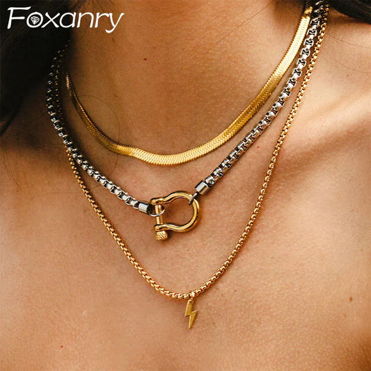 Adora Milano Necklaces For Women Couples Personality Simple Hip Hop Fashion