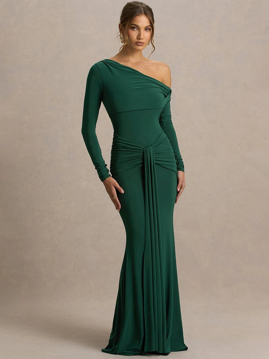 Adora Milano Long Sleeve Sexy Maxi Dress Women