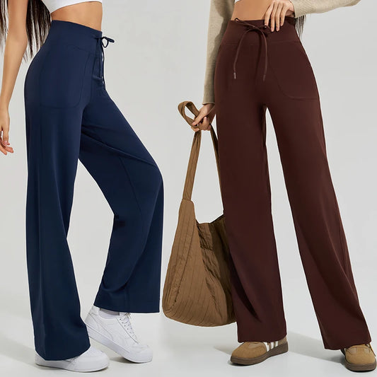 Adora Milano Women's High Waist Yoga Pants Gym Loose Running Yoga Pants