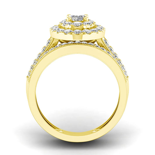 Adora Milano  Gold Filled Bridal Ring Set Luxury  Rings for Women Jewelry