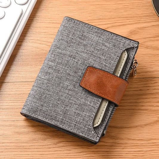 Adora Milano Mens Vertical Large Capacity Multi-Function Zip Wallet
