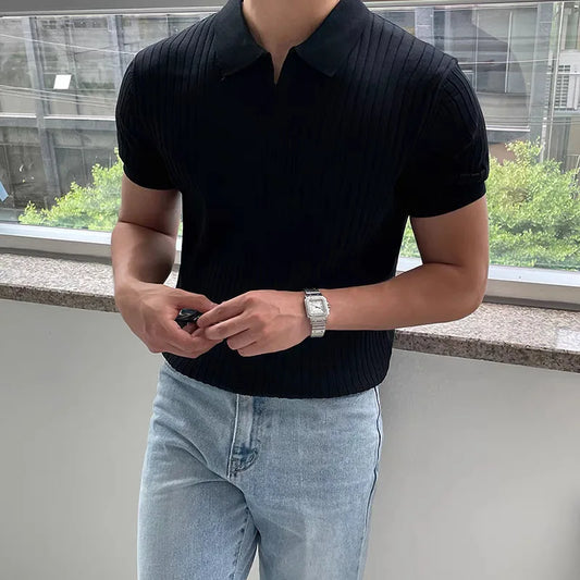 Adora Milano Summer Sports And Leisure Slim Fit T-Shirt Fashionable Men's Golf Polo Shirt