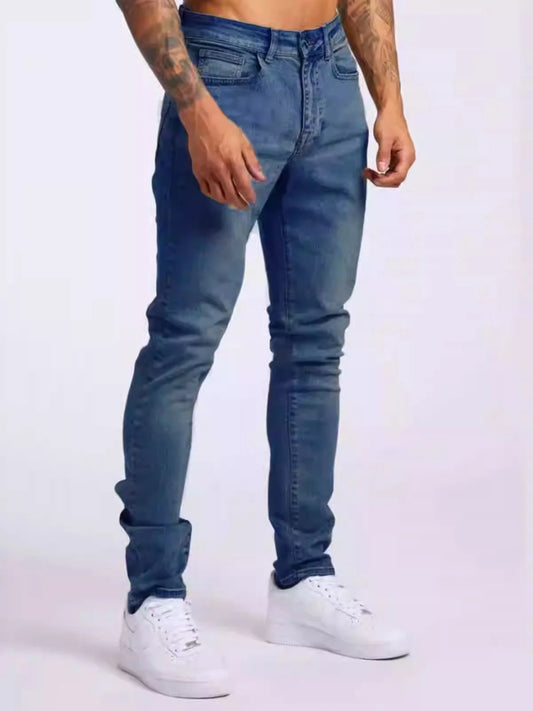 Adora Milano men's slim fit classic slim fit jeans casual
