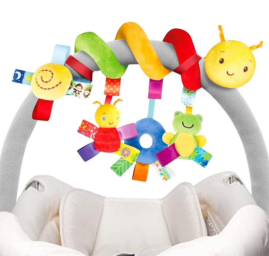 Adora Milano Baby Hanging Car Seat Toys Plush Activity Hanging Stroller Toys