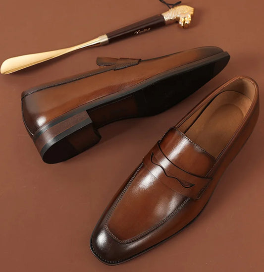 Adora Milano Loafer Shoes For Men Genuine Leather Mens Shoes