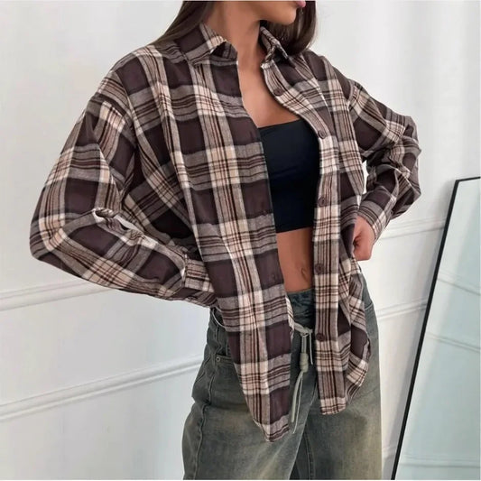 Adora Milano Shirt Cardigan Women's Casual Top Women's Button-Up Shirt