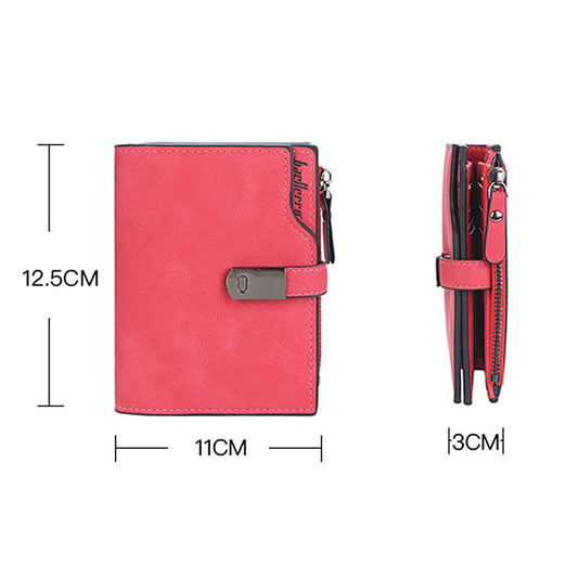 Adora Milano Women Wallets Short Magnetic Buckle Top Quality Card Holder
