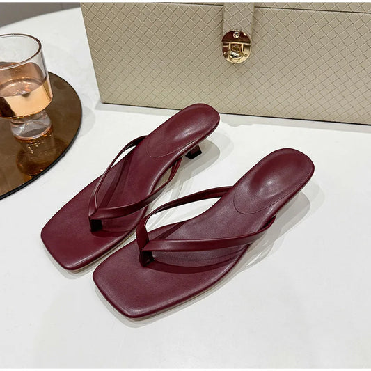 Adora Milano Women Luxury High-end Leather Fashion Sandal