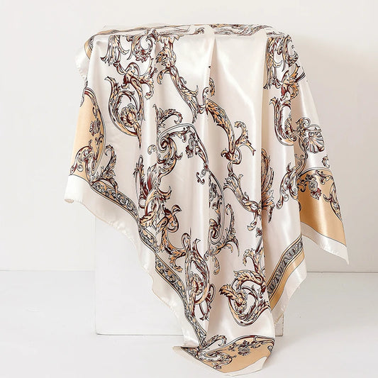 Adora Milano Women Print Shawl  Headband Handle Hair Accessories