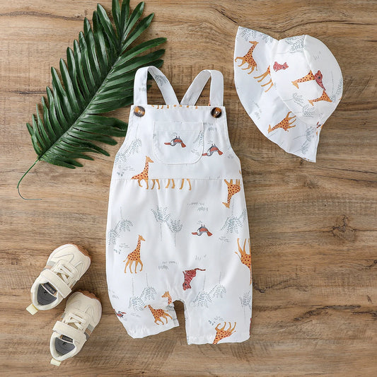 Adora Milano 2Pcs Baby Boys Summer Sleeveles Jumpsuit 1-3Y Bobysuit